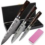 Zeuß 3er Damastmesserset