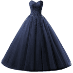 Zorayi Damen Liebsten Lang Tüll Formellen Abendkleid Ballkleid Festkleider